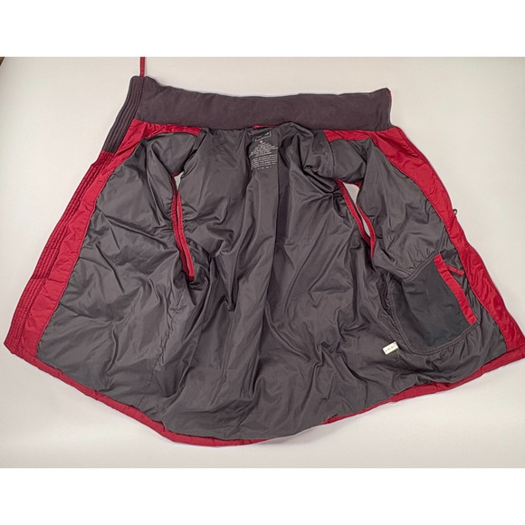 L.L. Bean Puffer Vest Mens Medium Goose Down Red Full Zip Jacket Pockets - Picture 3 of 6